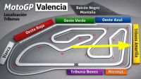 Tribune JAUNE <br />MotoGP Valence<br /> Circuit Ricardo Tormo