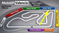 Tribune BLEUE <br />MotoGP Valence<br /> Circuit Ricardo Tormo