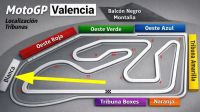 Tribune BLANCHE <br />MotoGP Valence<br /> Circuit Ricardo Tormo