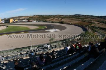 Tribune BLANCHE <br />Circuit Cheste<br />MotoGP Valence