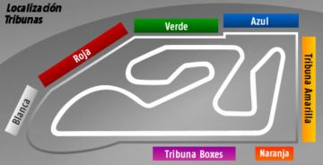 Tribune BLEUE <br />MotoGP Valence<br /> Circuit Ricardo Tormo