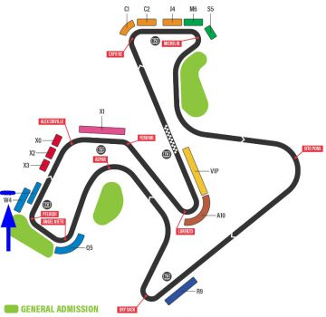 Entrée en Tribune W3 Moto GP Jerez