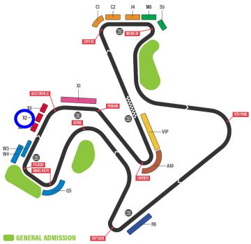 Entrée en Tribune X2 Moto GP Jerez