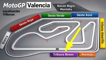 Tribune BOXES <br />MotoGP Valence<br /> Circuit Ricardo Tormo