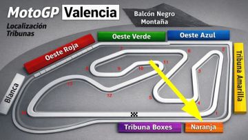 Tribune ORANGE <br />MotoGP Valence<br /> Circuit Ricardo Tormo